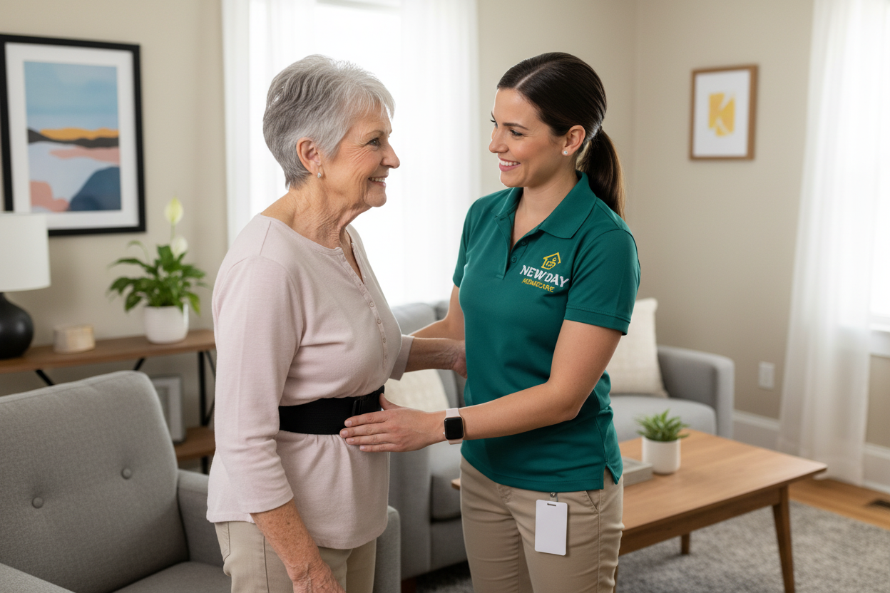 Friendly New Day Homecare team ready to help